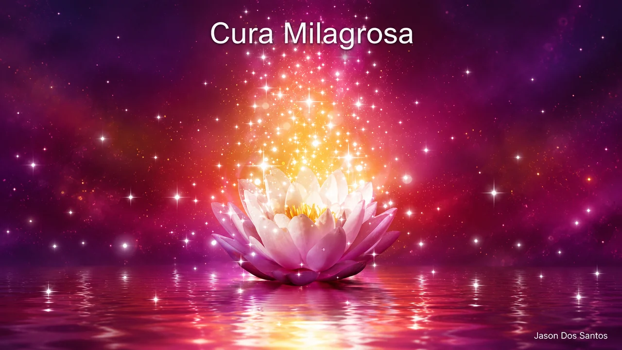 Ilustração de uma flor com a frase Cura Milagrosa, usada na discussão Endometriose tem cura.